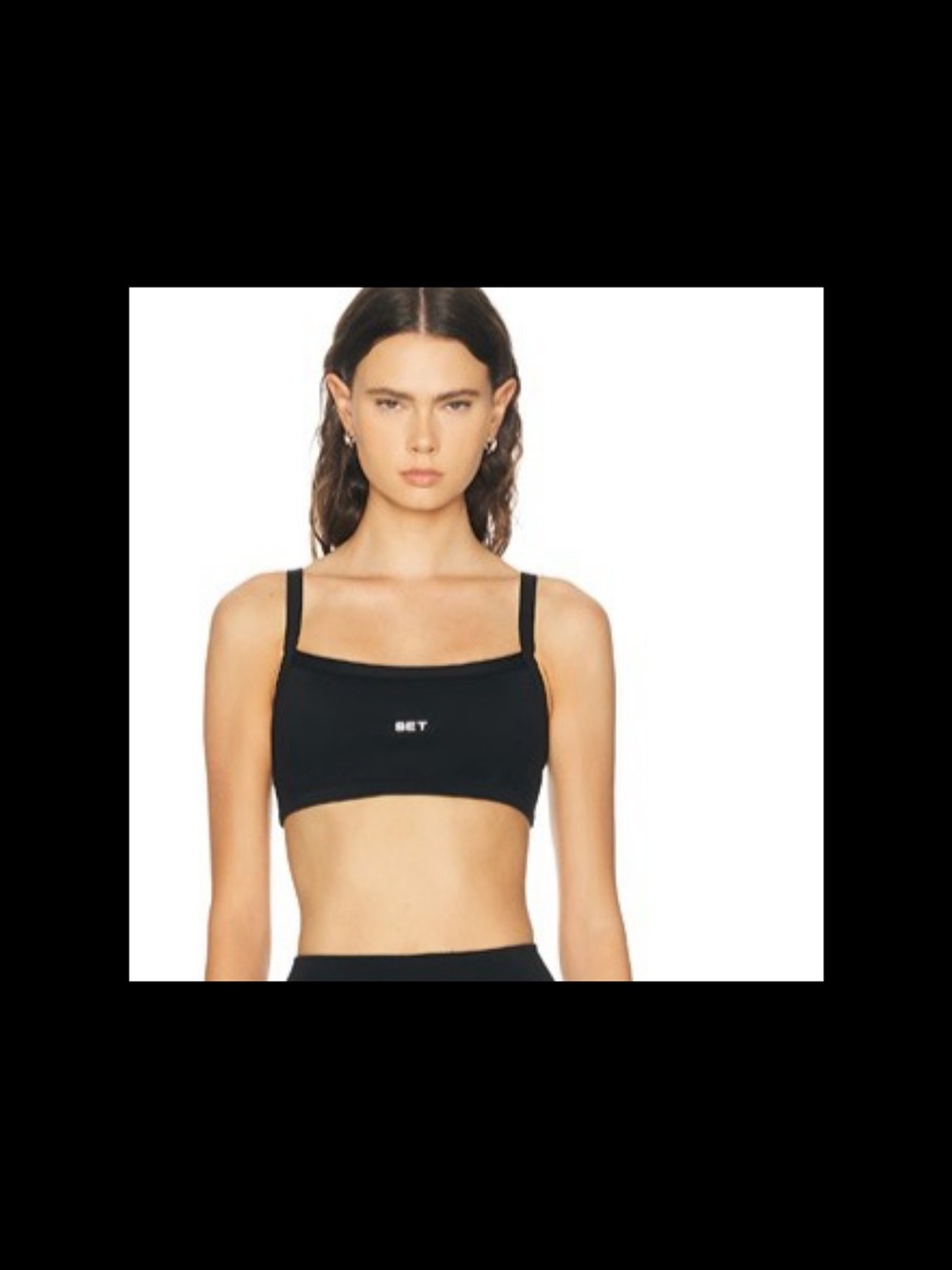SET Active XS Sportbody Sporty Scoop Bra - Black